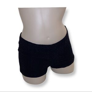 Forever 21 Knitted black shorts side zipper